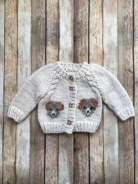 Huggalugs Puppy Cardigan Sweater